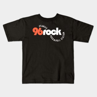 WKLS 96 Rock Atlanta Curved Text Kids T-Shirt